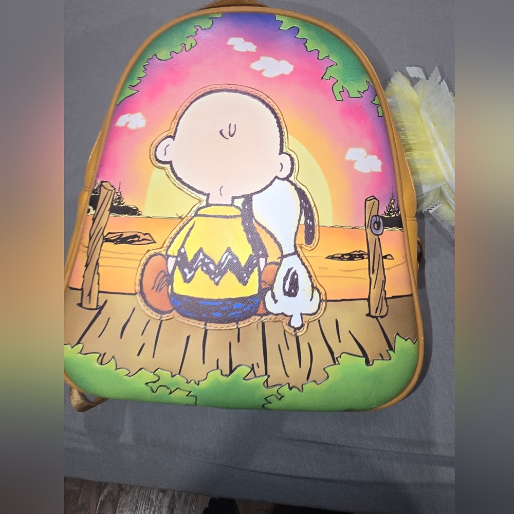Charlie and Snoopy loungefly mini backpack
